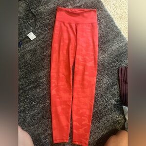 Old Navy Vibrant Red Camouflage Leggings